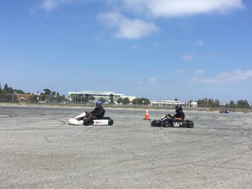 Jonny in go-kart 